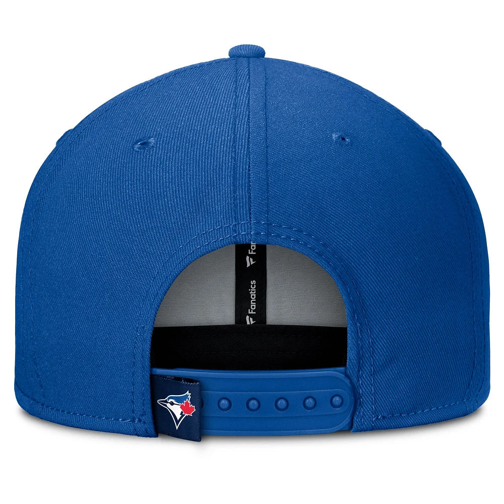 Men's Fanatics Royal/Navy Toronto Blue Jays Clubhouse Splitter Snapback Hat