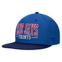 Casquette snapback fondamentale audacieuse des Blue Jays de Toronto Fanatics Royal/Navy pour hommes