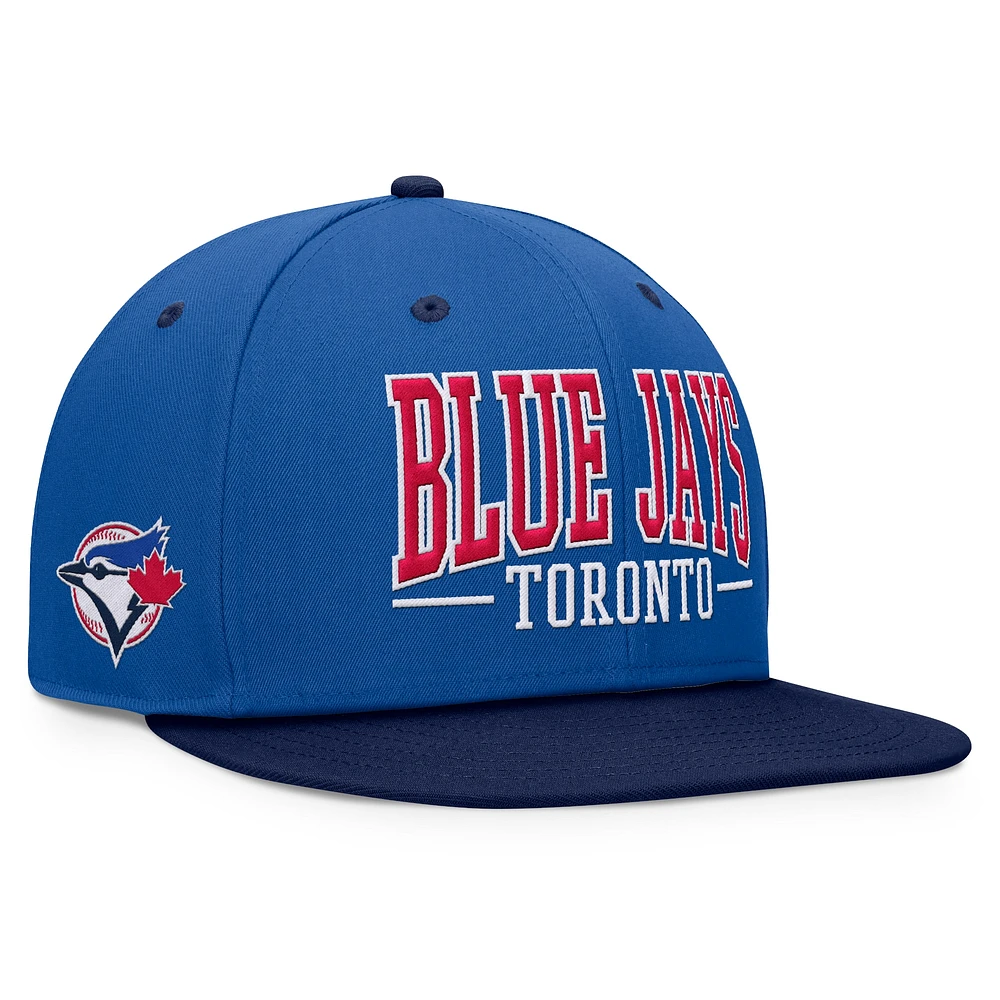 Casquette snapback fondamentale audacieuse des Blue Jays de Toronto Fanatics Royal/Navy pour hommes