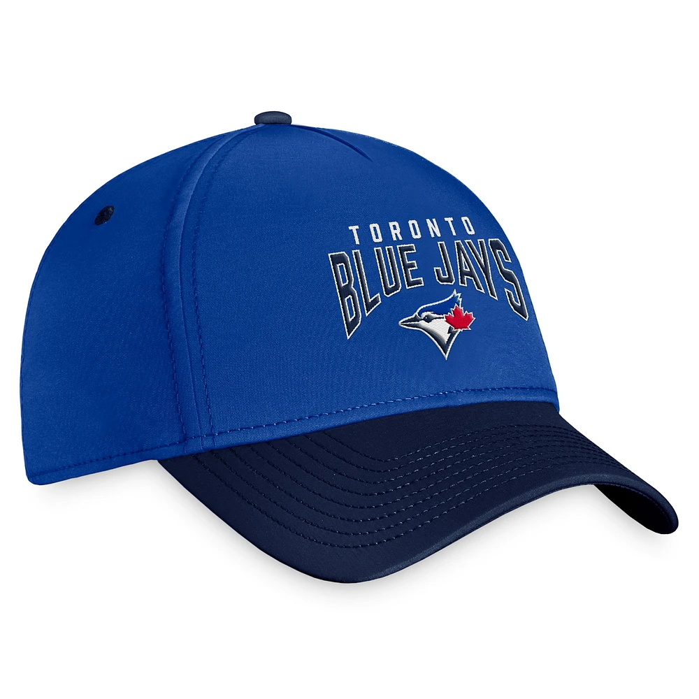 Men's Fanatics  Royal/Navy Toronto Blue Jays Stacked Logo Flex Hat