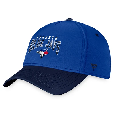 Casquette flexible à logo empilé des Blue Jays de Toronto Fanatics Royal/Navy pour hommes