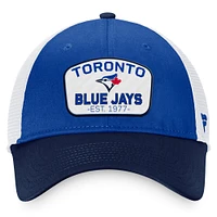 Men's Fanatics Royal/Navy Toronto Blue Jays Two-Tone Patch Trucker Adjustable Hat