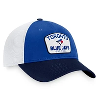 Men's Fanatics Royal/Navy Toronto Blue Jays Two-Tone Patch Trucker Adjustable Hat