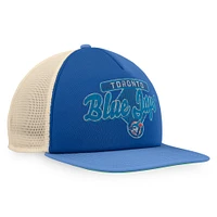 Casquette Snapback de camionneur en mousse Talley de la collection Cooperstown des Blue Jays de Toronto Fanatics pour hommes, bleu royal/poudre bleu