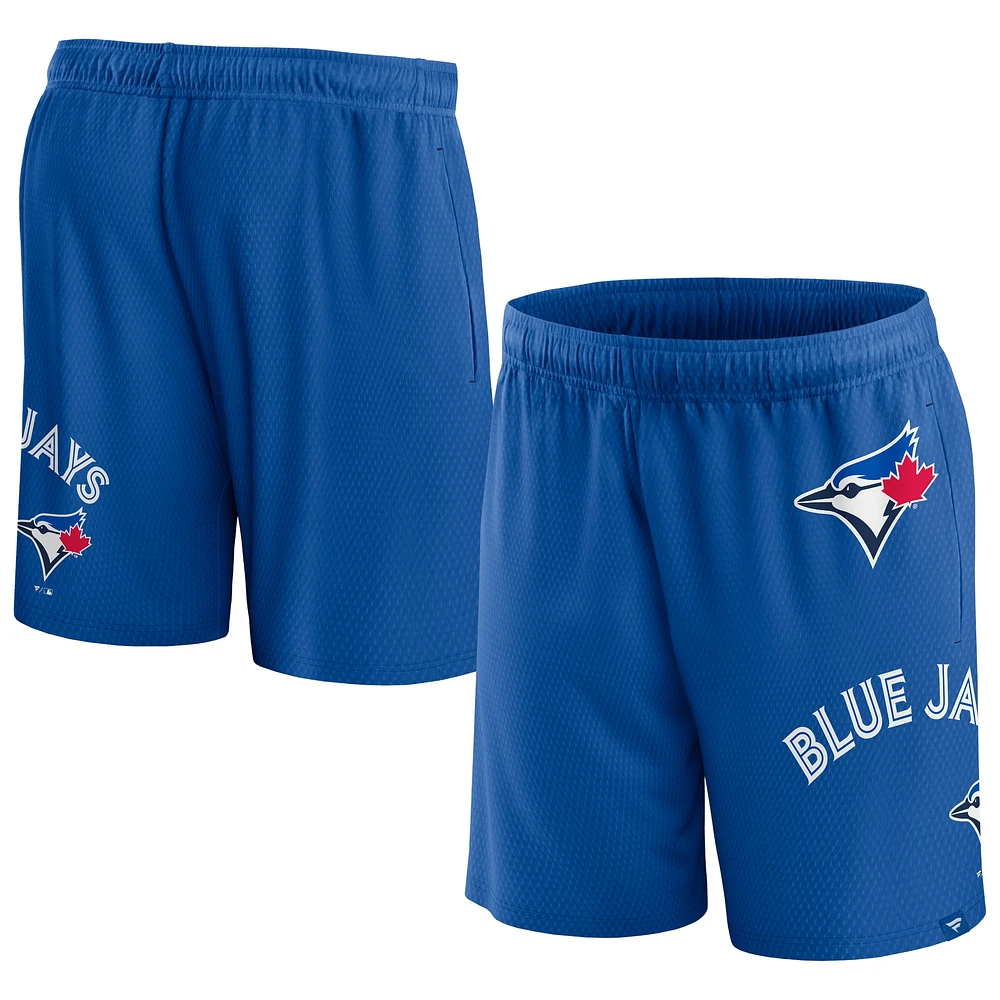 Short en maille Clincher Fanatics Royal Toronto Blue Jays pour hommes