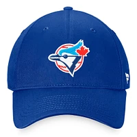 Casquette réglable Fanatics Royal Toronto Blue Jays Cooperstown Collection Core pour hommes