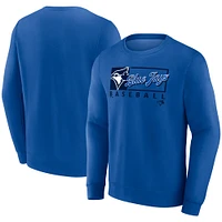 Men's Fanatics Royal Toronto Blue Jays Focus Fleece Pullover Sweatshirt