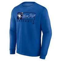 Men's Fanatics Royal Toronto Blue Jays Focus Fleece Pullover Sweatshirt