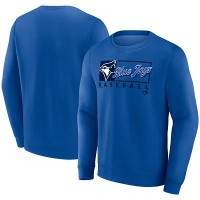 Men's Fanatics Royal Toronto Blue Jays Focus Fleece Pullover Sweatshirt