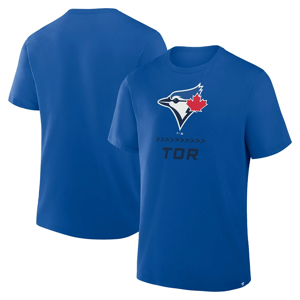 Men's Fanatics Royal Toronto Blue Jays Side Swipe Legacy T-Shirt