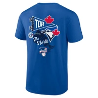 T-shirt Fanatics Royal Toronto Blue Jays Split Zone pour hommes