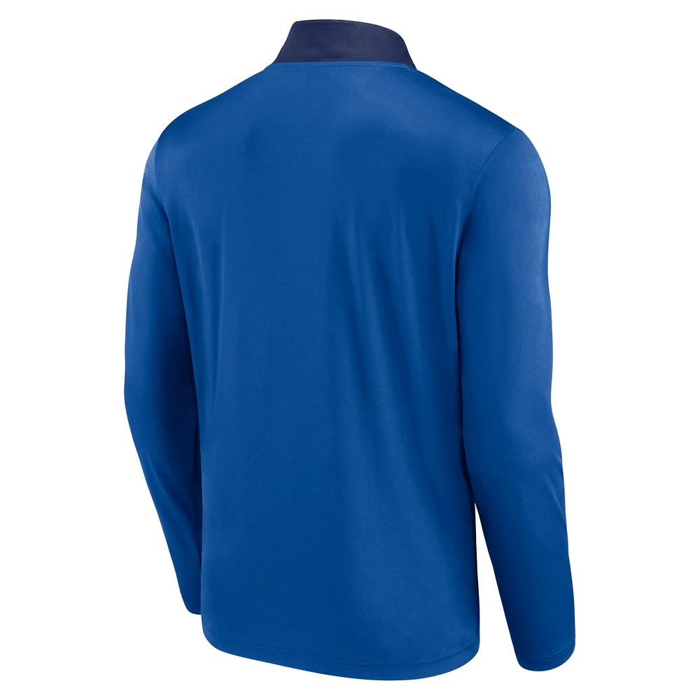 Men's Fanatics Royal Toronto Blue Jays Unstoppable Quarter-Zip Top