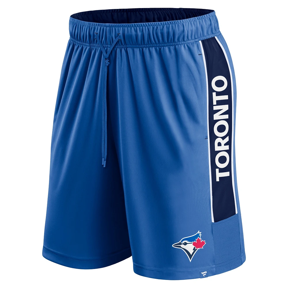 Short de défenseur Fanatics Royal Toronto Blue Jays Win The Match pour hommes