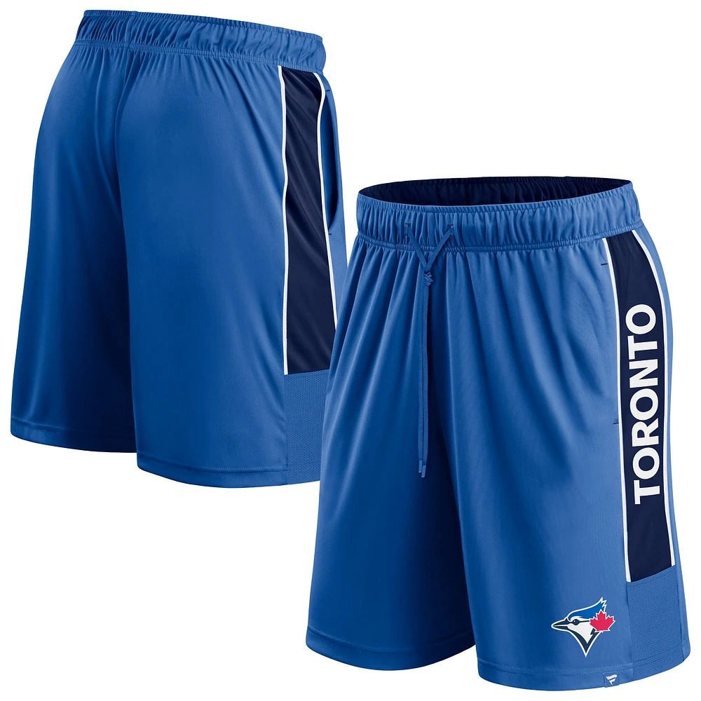 Short de défenseur Fanatics Royal Toronto Blue Jays Win The Match pour hommes