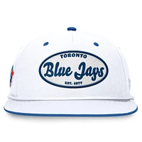 Casquette Snapback Iron Golfer Fanatics pour hommes, blanche, Toronto Blue Jays, collection Cooperstown