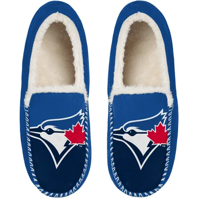 Toronto Blue Jays FOCO Colorblock Moccasin Slippers