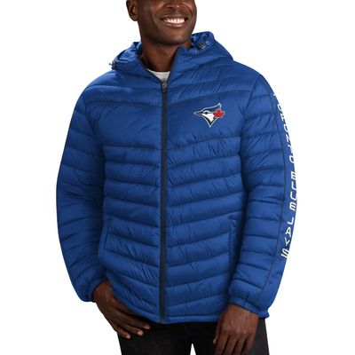 Men's G-III Sports by Carl Banks Royal Toronto Blue Jays Splitter - Full-Zip Puffer Jacket