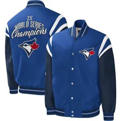 Men's G-III Sports by Carl Banks Royal Toronto Blue Jays Title Holder Full-Snap Varsity Jacket