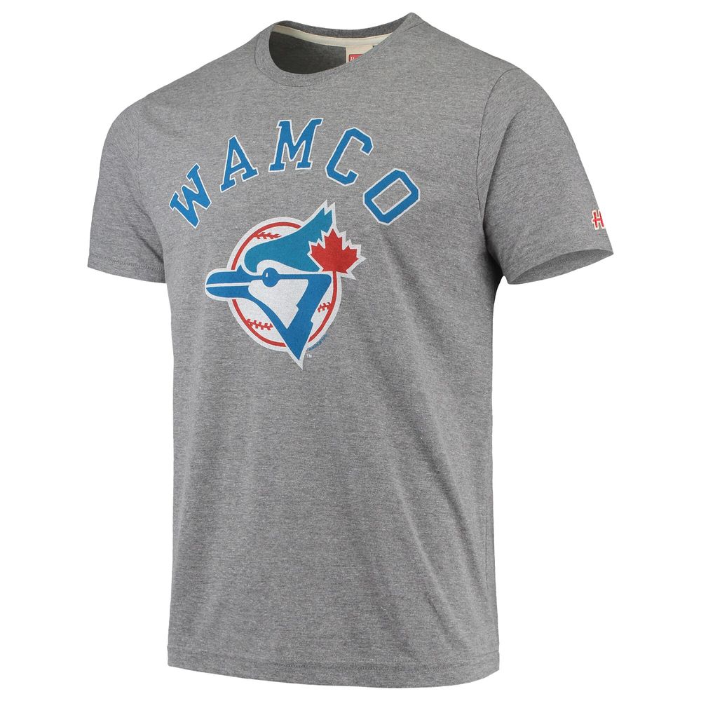 Men's Homage Gray Toronto Blue Jays Hyper Local Tri-Blend T-Shirt