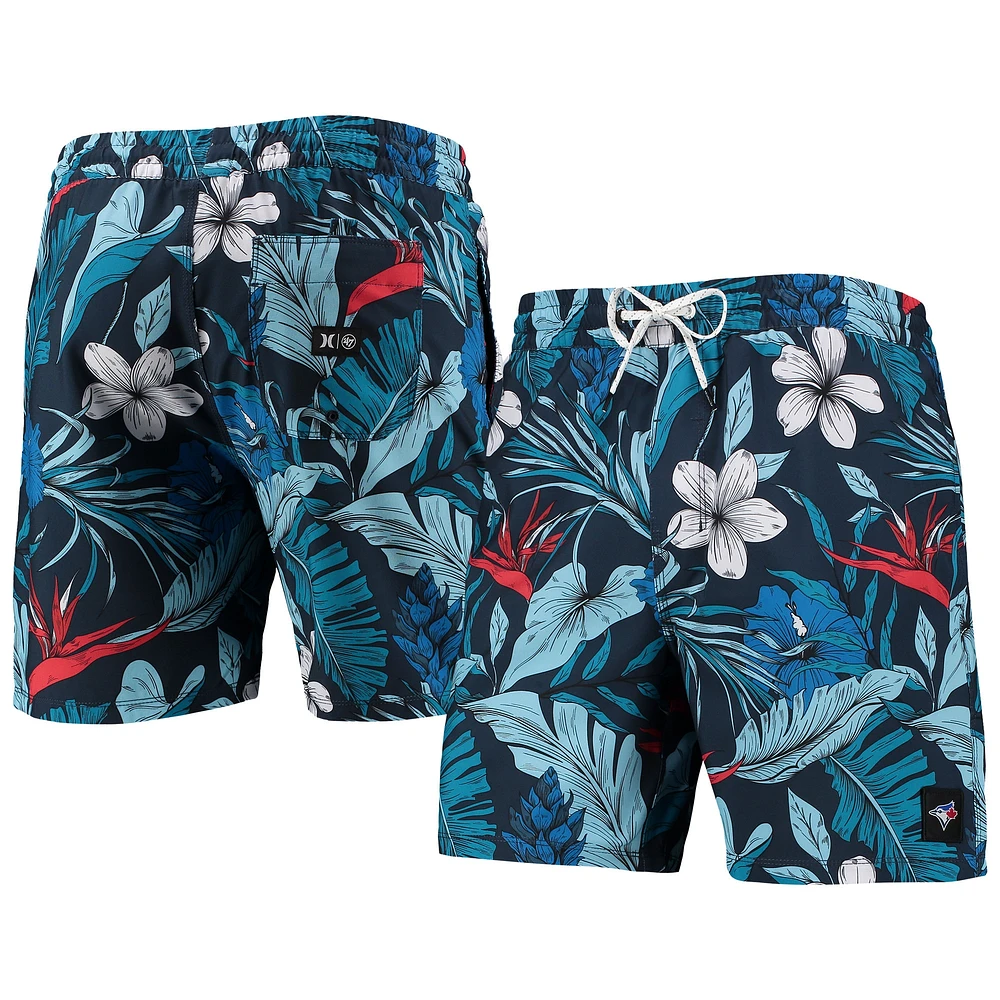 Short de bain bleu marine Toronto Blue Jays Cannonball Tropics Hurley x '47 pour homme