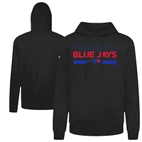Men's Levelwear Black Toronto Blue Jays Accolade Podium No Hitter Pullover Hoodie