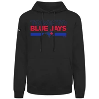 Men's Levelwear Black Toronto Blue Jays Accolade Podium No Hitter Pullover Hoodie