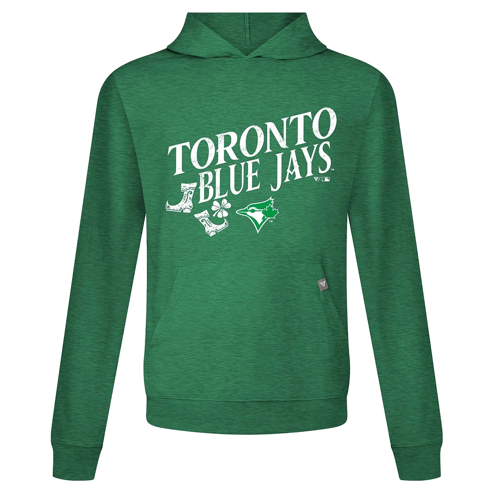 Sweat à capuche manches longues pour homme Levelwear Green Toronto Blue Jays St. Patrick's Day Relay Boots