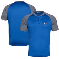 Homme Levelwear Royal/Gris Toronto Blue Jays Tracker Raglan - Polo