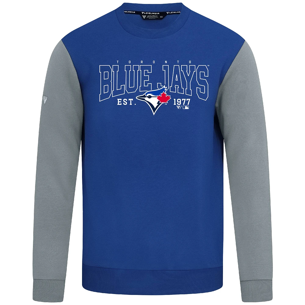 Sweat-shirt à capuche Levelwear Royal Toronto Blue Jays Accolade Ultimate Textbook pour homme