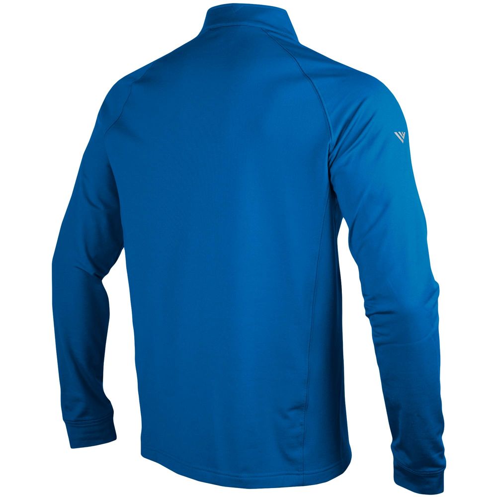 Men's Levelwear Royal Toronto Blue Jays Scoreboard Calibre Fleece Raglan - Quarter-Zip Jacket