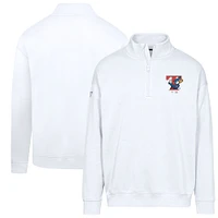 Men's Levelwear  White Toronto Blue Jays Cooperstown Collection Murray Quarter-Zip Sweatshirt