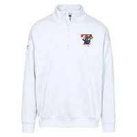 Men's Levelwear  White Toronto Blue Jays Cooperstown Collection Murray Quarter-Zip Sweatshirt
