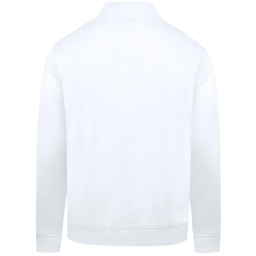 Men's Levelwear  White Toronto Blue Jays Cooperstown Collection Murray Quarter-Zip Sweatshirt