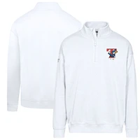 Men's Levelwear  White Toronto Blue Jays Cooperstown Collection Murray Quarter-Zip Sweatshirt