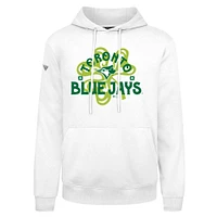 Sweat à capuche blanc Toronto Blue Jays St. Patrick's Day Podium Shamrock pour homme Levelwear