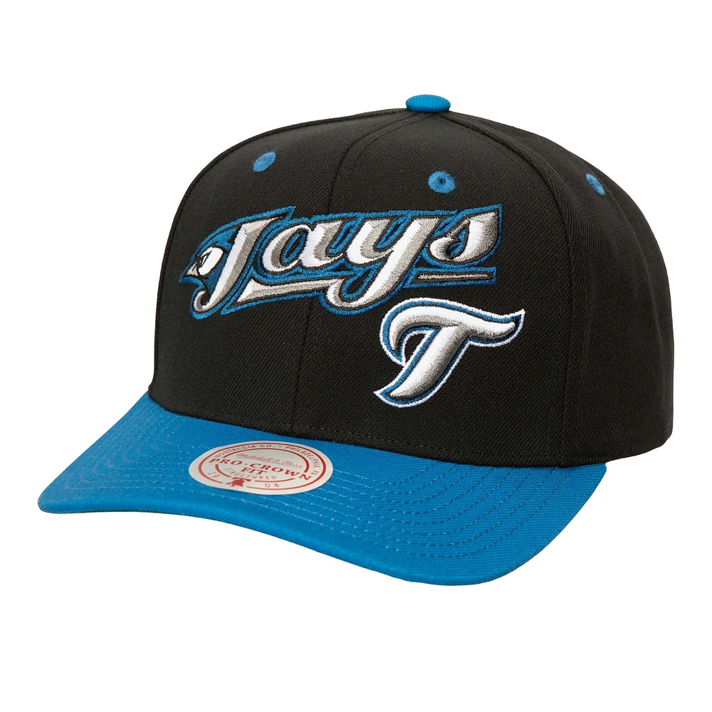 Casquette réglable All In 2.0 noire des Blue Jays de Toronto Mitchell & Ness pour hommes