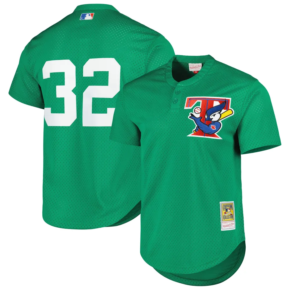 Mitchell & Ness Men's Mitchell & Ness Green Toronto Blue Jays Cooperstown  Collection Mesh Batting Practice Jersey