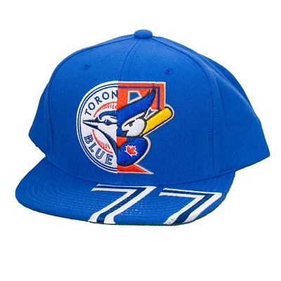 Men's Mitchell & Ness Royal Toronto Blue Jays Split Logo Snapback Hat