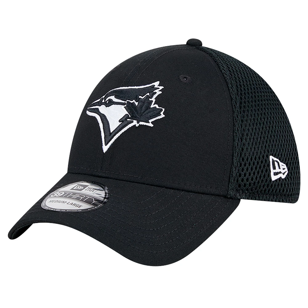 Casquette flexible 39THIRTY des Blue Jays de Toronto New Era pour hommes, noire