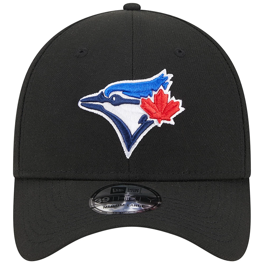 Casquette 39THIRTY Flex noire des Blue Jays de Toronto New Era pour homme