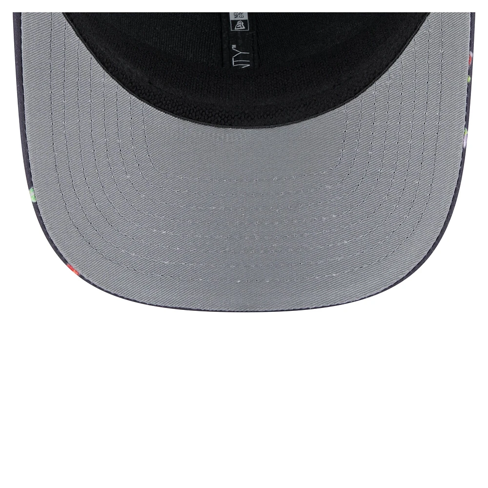 Men's New Era Black Toronto Blue Jays Adventure Drinks Pattern 9SEVENTY Stretch-Snap Hat