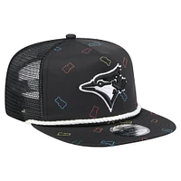 Men's New Era  Black Toronto Blue Jays Gummy Golfer Trucker Snapback Hat