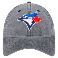 Men's New Era Black Toronto Blue Jays Rugged Team 9TWENTY Adjustable Hat