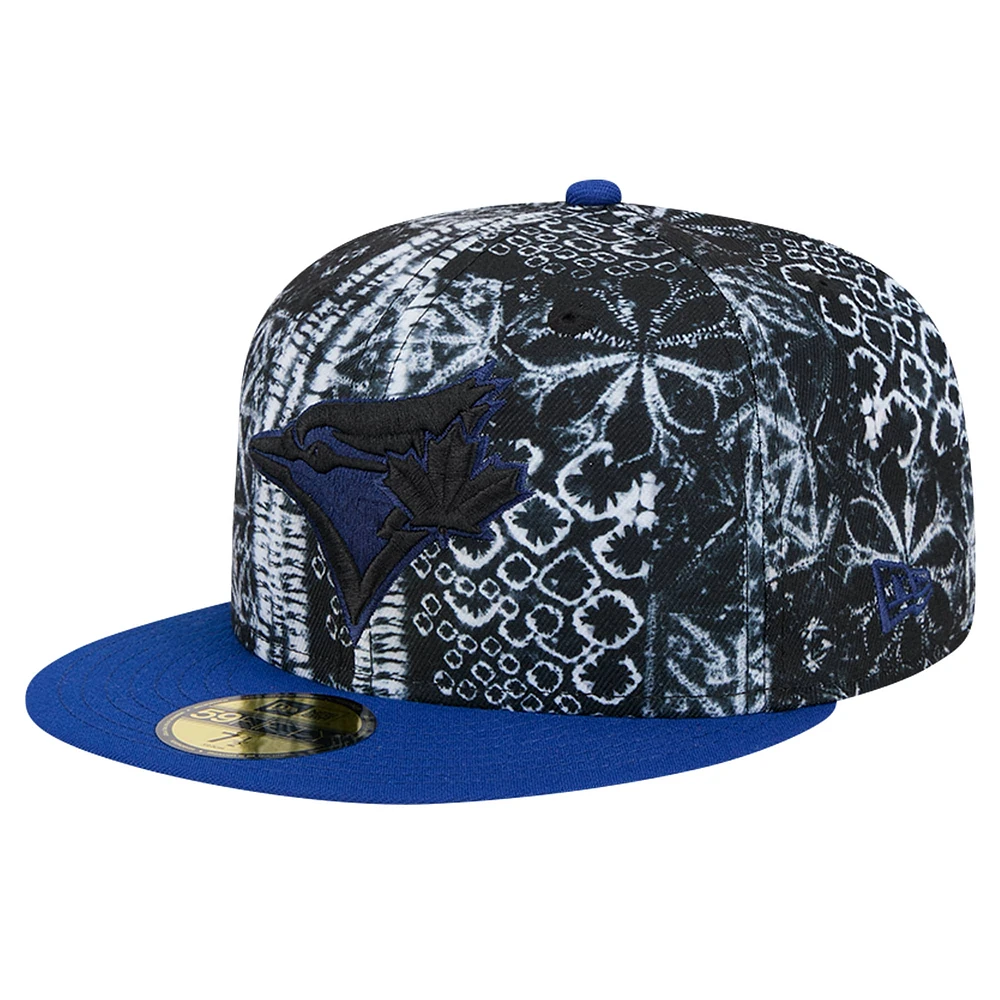 Casquette ajustée 59FIFTY noire des Blue Jays de Toronto New Era pour hommes