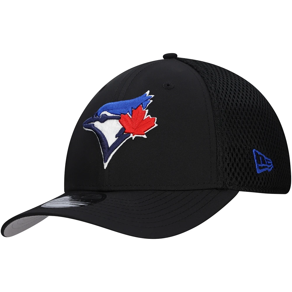 Men's New Era Black Toronto Blue Jays Team Tone 39THIRTY Flex Hat