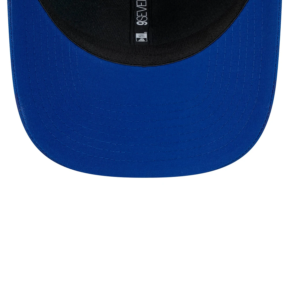 Casquette extensible à bouton-pression New Era pour hommes des Blue Jays de Toronto Adventure Camo 9SEVENTY Trucker