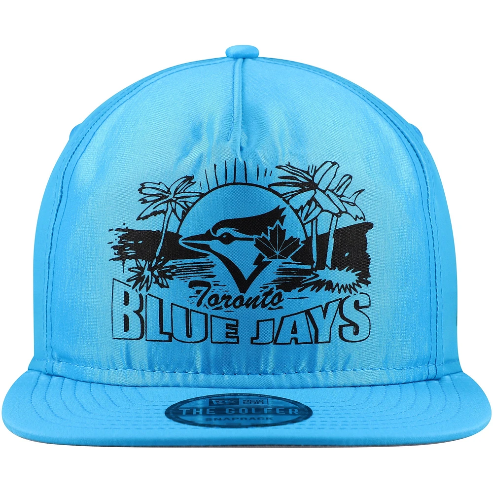 Casquette Snapback de golfeur fluo des Blue Jays de Toronto New Era bleue pour hommes