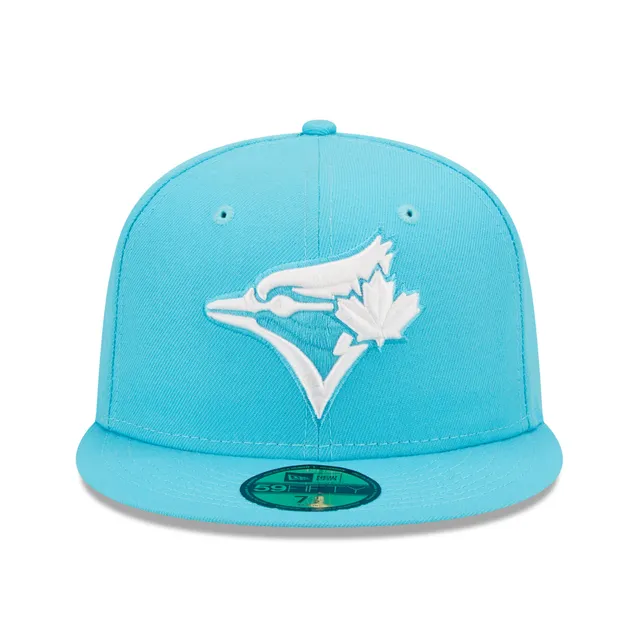 Men's New Era Sky Blue Toronto Blue Jays Logo White 59FIFTY Fitted Hat