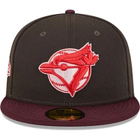 Men's New Era Brown/Maroon Toronto Blue Jays Chocolate Strawberry 59FIFTY Fitted Hat