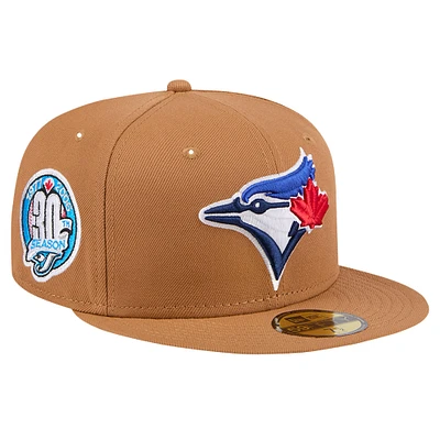 Casquette ajustée 59FIFTY marron des Blue Jays de Toronto New Era pour hommes